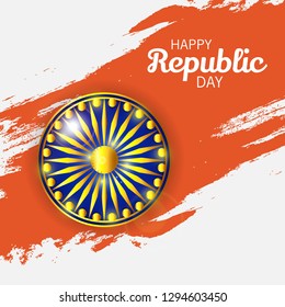 Vector illustration of a Background for Indian Republic day concept.