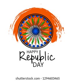 Vector illustration of a Background for Indian Republic day concept.