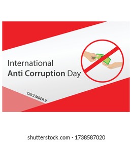 Vector illustration of a Background for International Anti Corruption Day. poster or banner.