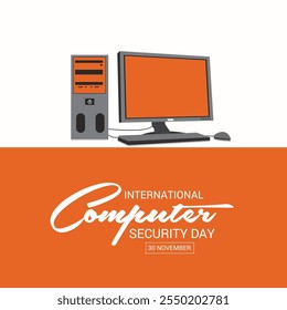 Vector illustration of a Background for International Computer Security Day.