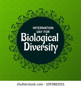 Vector illustration of a Background for International Day for Biological Diversity.