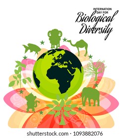 Vector illustration of a Background for International Day for Biological Diversity.