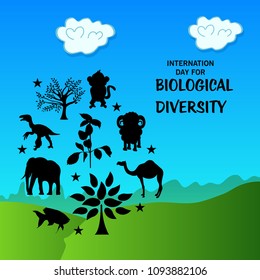 Vector illustration of a Background for International Day for Biological Diversity.