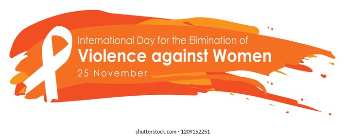 Vector illustration of a Background For International Day for the Elimination of Violence Against Women