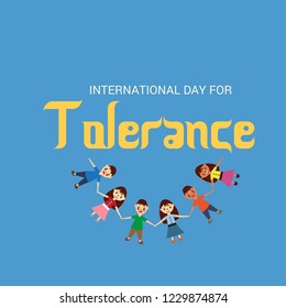 Vector illustration of a Background for International Day for Tolerance.