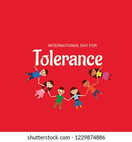Vector illustration of a Background for International Day for Tolerance.
