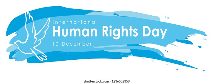 Vector illustration of a Background For International Day for Human Rights