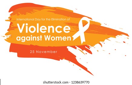 Vector illustration of a Background For International Day for the Elimination of Violence Against Women