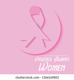 Vector illustration of a background for International Day for the Elimination of Violence Against Women.