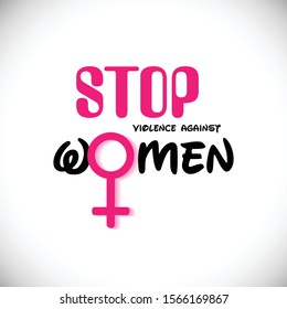 Vector illustration of a background for International Day for the Elimination of Violence Against Women.
