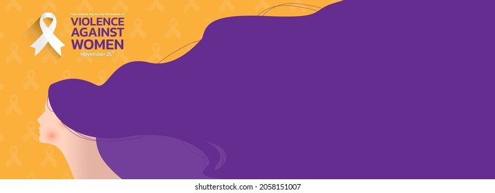 Vector illustration of a Background For International Day for the Elimination of Violence Against Women