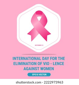 Vector illustration of a Background For International Day for the Elimination of Violence Against Women. Eps10 Vector