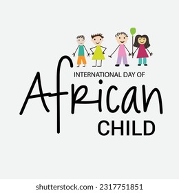 Vector illustration of a Background for International Day Of African Child.