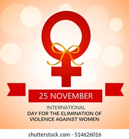 Vector illustration of a Background For International Day for the Elimination of Violence Against Women.
