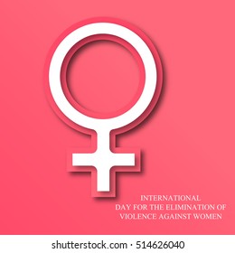 Vector illustration of a Background For International Day for the Elimination of Violence Against Women.