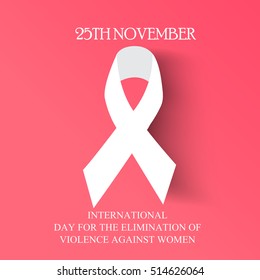 Vector ilustra un Antecedentes del Día Internacional de la Eliminación de la Violencia contra la Mujer.