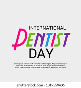 Vector illustration of a Background for International Dentist Day.