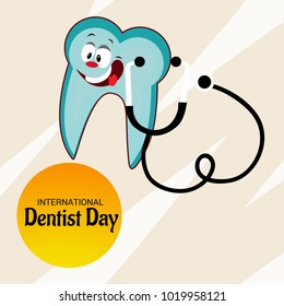 Vector illustration of a Background for International Dentist Day.