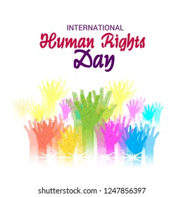 Vector illustration of a Background for International Human Rights Day.