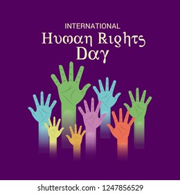 Vector illustration of a Background for International Human Rights Day.