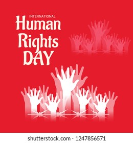 Vector illustration of a Background for International Human Rights Day.