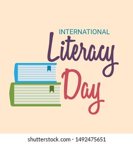 Vector illustration of a Background for International Literacy Day.