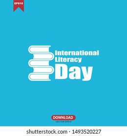 Vector illustration of a Background for International Literacy Day on September.