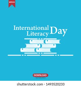 Vector illustration of a Background for International Literacy Day on September.