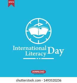 Vector illustration of a Background for International Literacy Day on September.