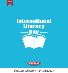 Vector illustration of a Background for International Literacy Day on September.