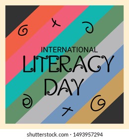 Vector illustration of a Background for International Literacy Day.