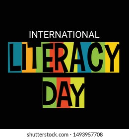 Vector illustration of a Background for International Literacy Day.