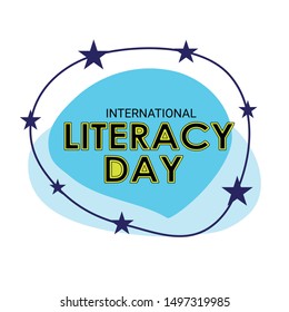 Vector illustration of a Background for International Literacy Day.