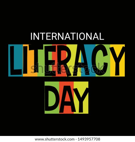 Vector illustration of a Background for International Literacy Day.