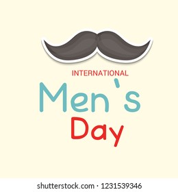 Vector illustration of a Background for International Men's Day.