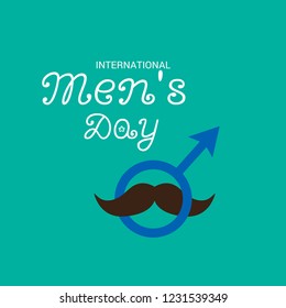 Vector illustration of a Background for International Men's Day.