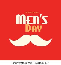 Vector illustration of a Background for International Men's Day.