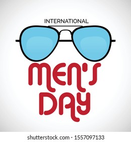 Vector illustration of a Background for International Men's Day.