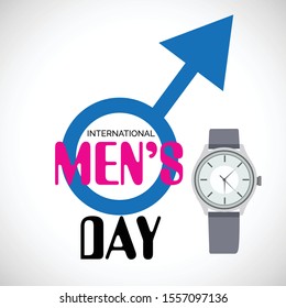 Vector illustration of a Background for International Men's Day.