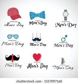 Vector illustration of a Background for International Men's Day.