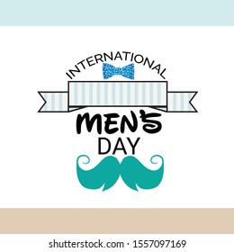 Vector illustration of a Background for International Men's Day.