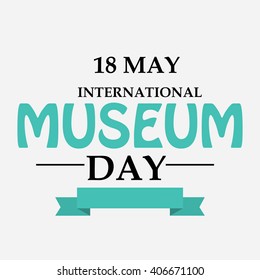 Vector illustration of a background for International Museum Day.