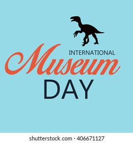 Vector illustration of a background for International Museum Day.