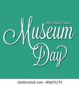 Vector illustration of a background for International Museum Day.