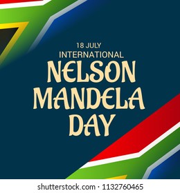Vector illustration of a Background for International Nelson Mandela Day.