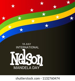 Vector illustration of a Background for International Nelson Mandela Day.