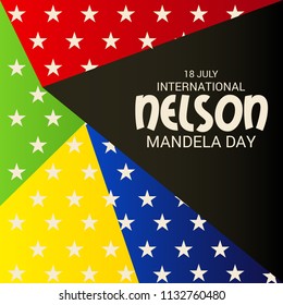 Vector illustration of a Background for International Nelson Mandela Day.