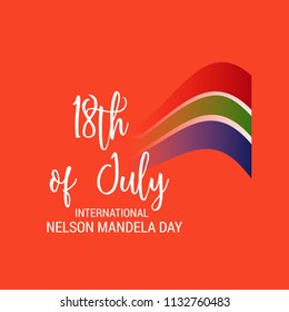 Vector illustration of a Background for International Nelson Mandela Day.