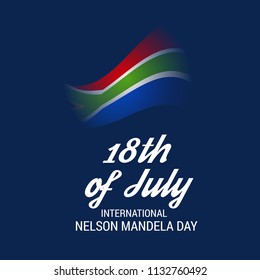 Vector illustration of a Background for International Nelson Mandela Day.