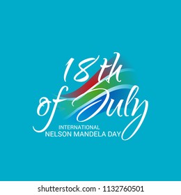 Vector illustration of a Background for International Nelson Mandela Day.